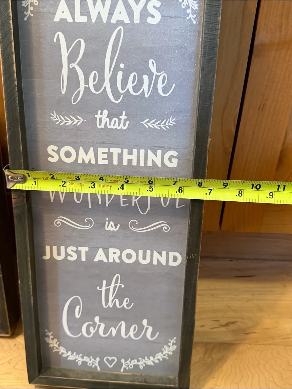 2 Gray Inspirational Wall Signs
